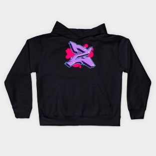 Letter Z -  Graffiti Street Art Style Kids Hoodie